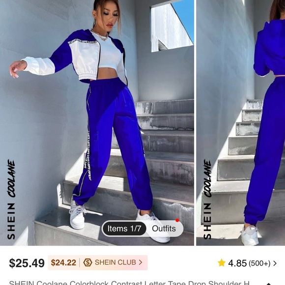 Ladies shein Sz S(4) track suit - Picture 8 of 8